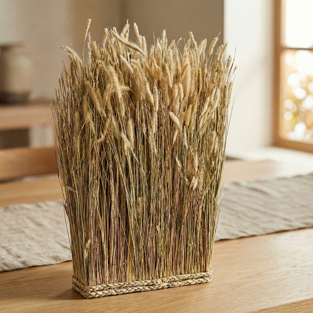 Kunstigt Kornbundt - 1 stk (34 x 8 x 60 cm) | Natur tema Kunstige blomster - Temashop