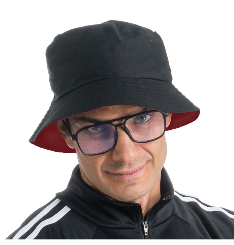 Vendbar Bøllehat Med Briller | Hat / Hue / Hjelm - Hovedtilbehør - Temashop