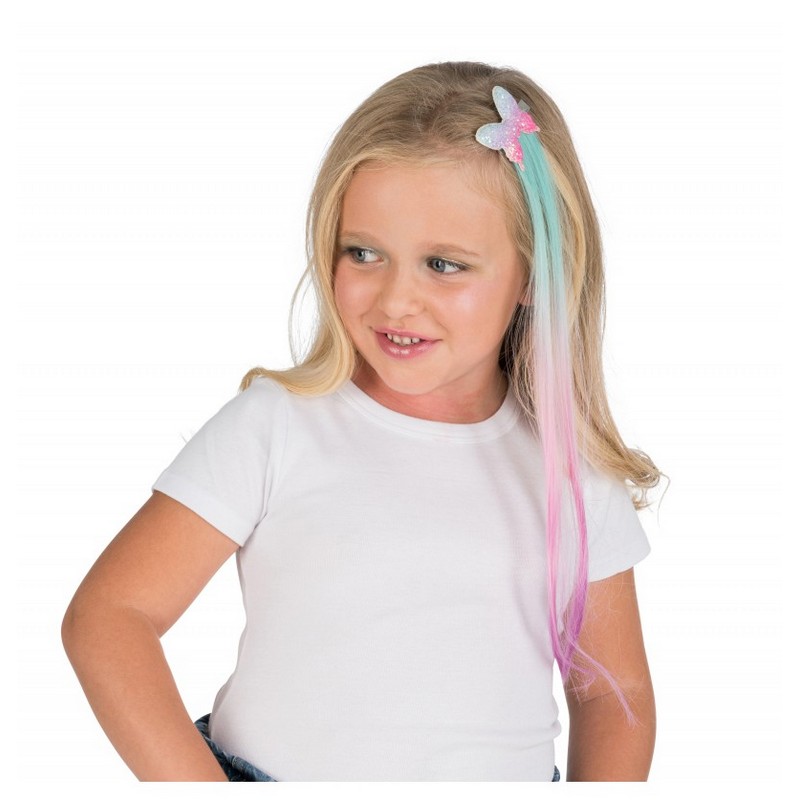 Sommerfugl Hårclips Med Extensions | Sommerfugl Hårclips - Hovedtilbehør - Temashop