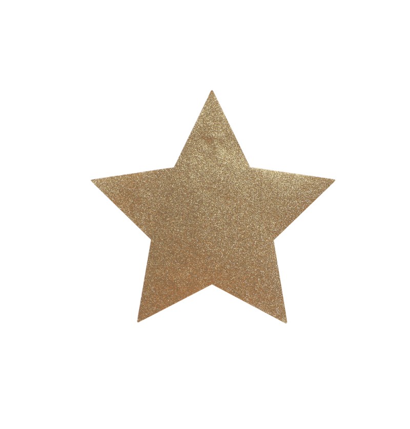 Glimmer Dækkeserviet Stjerne Guld