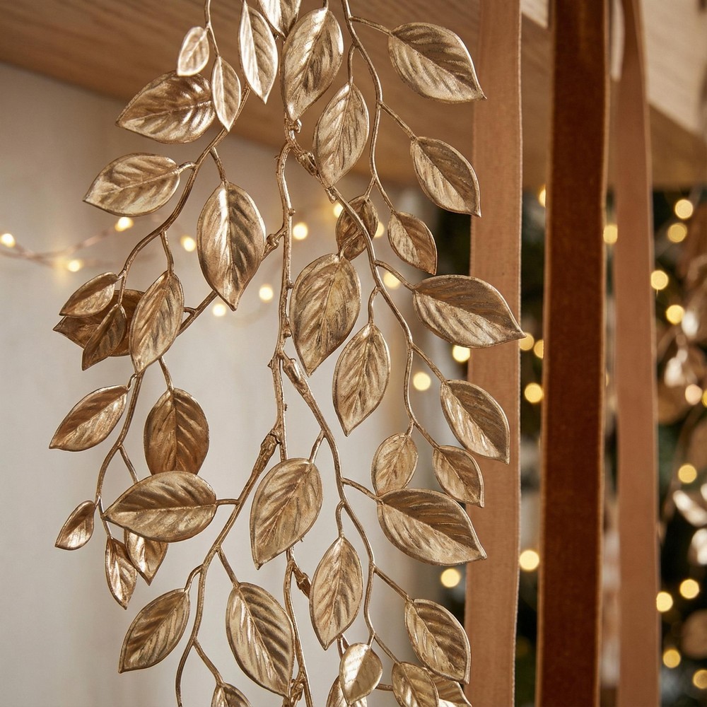 Gardenia Bladguirlande Guld