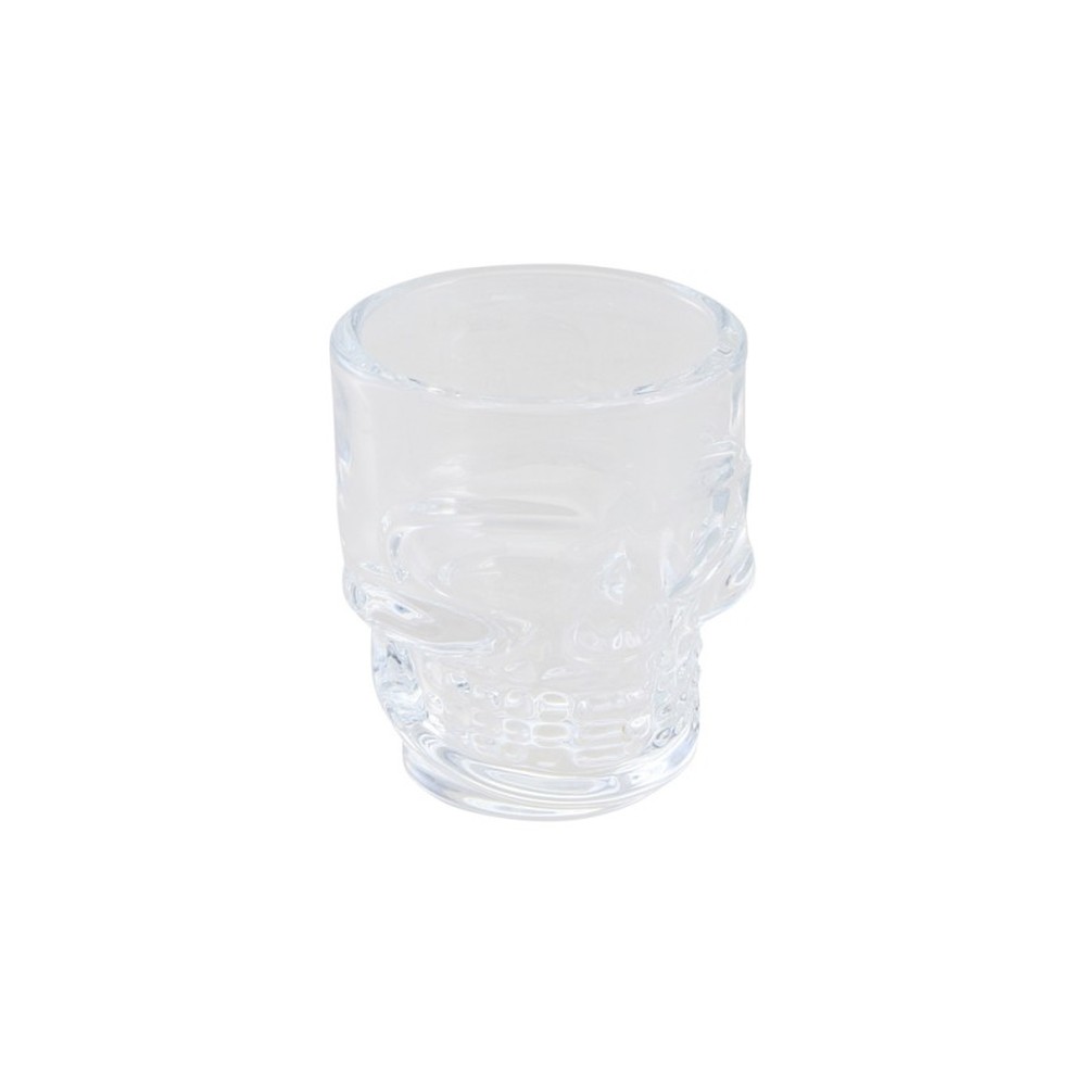 Kranie Shotglas - 1 stk (6 x Ø 5 cm) | Skelet Glas - Temashop