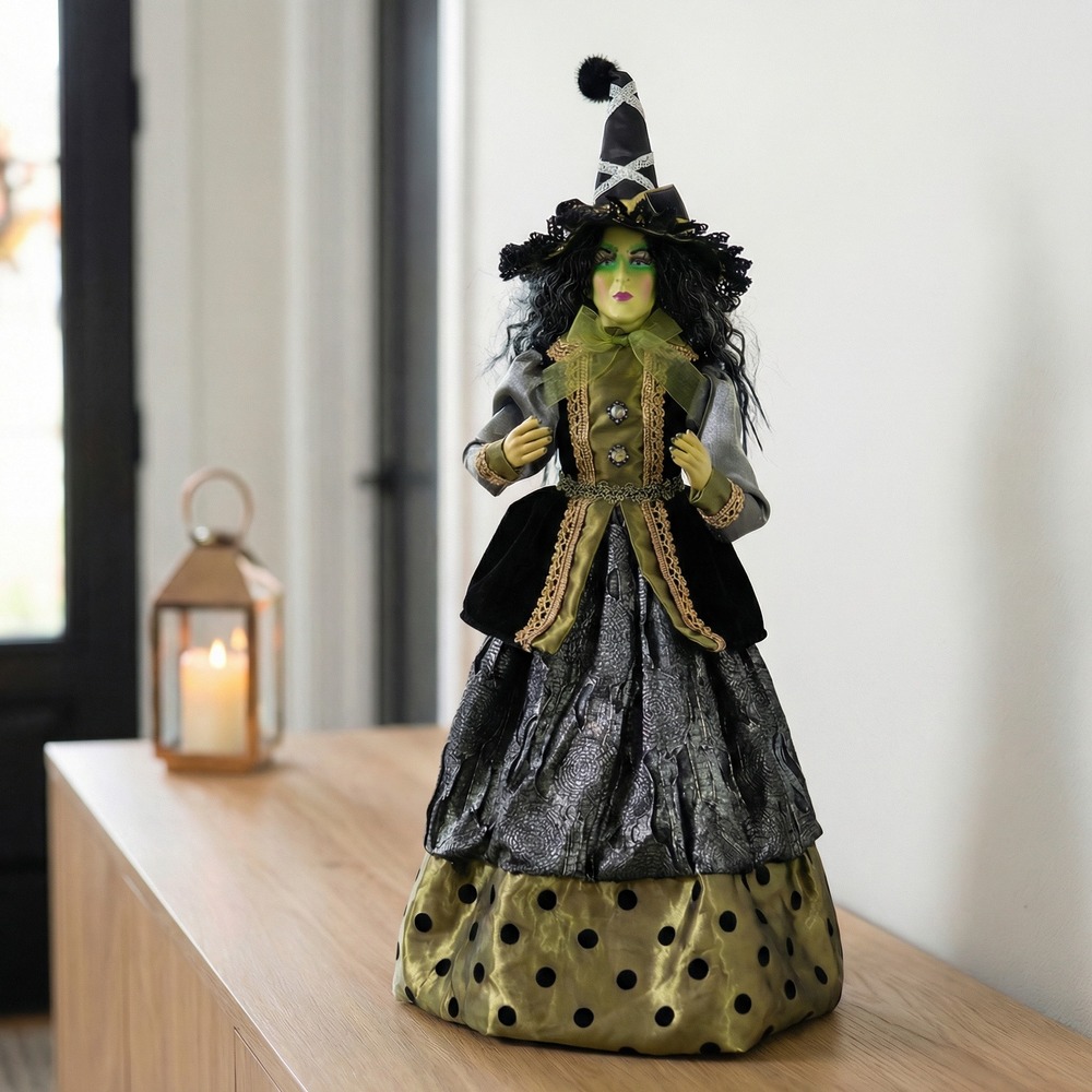 Heks Dukke Figur Grøn
