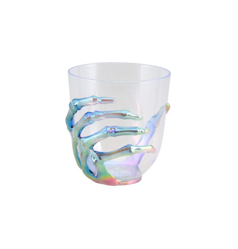 Skelet Hånd Glas Iriserende