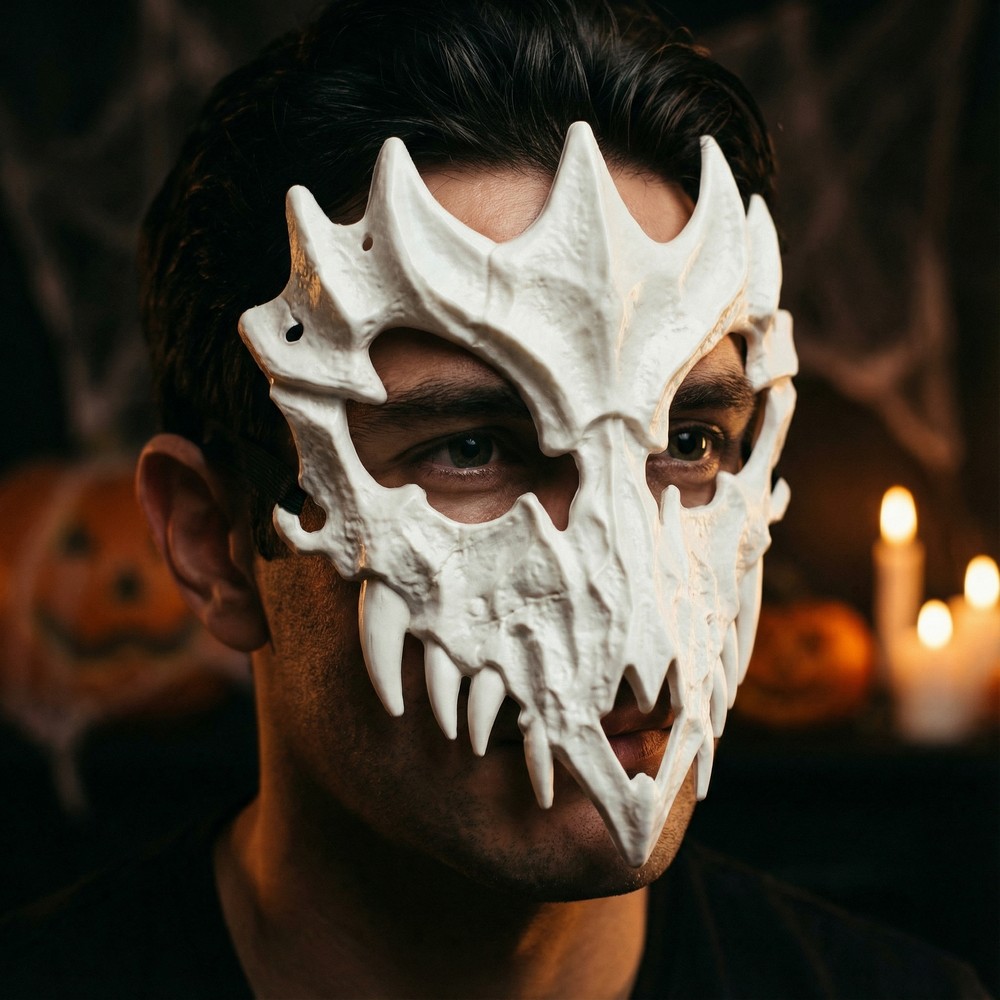 Skelet Drage Maske