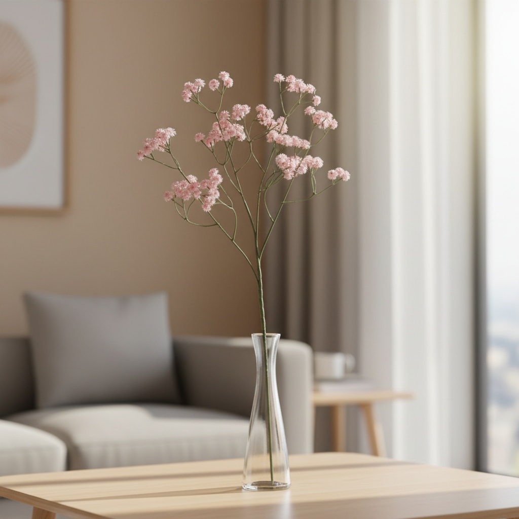 Kunstig Gipsurt Gren Lyserød