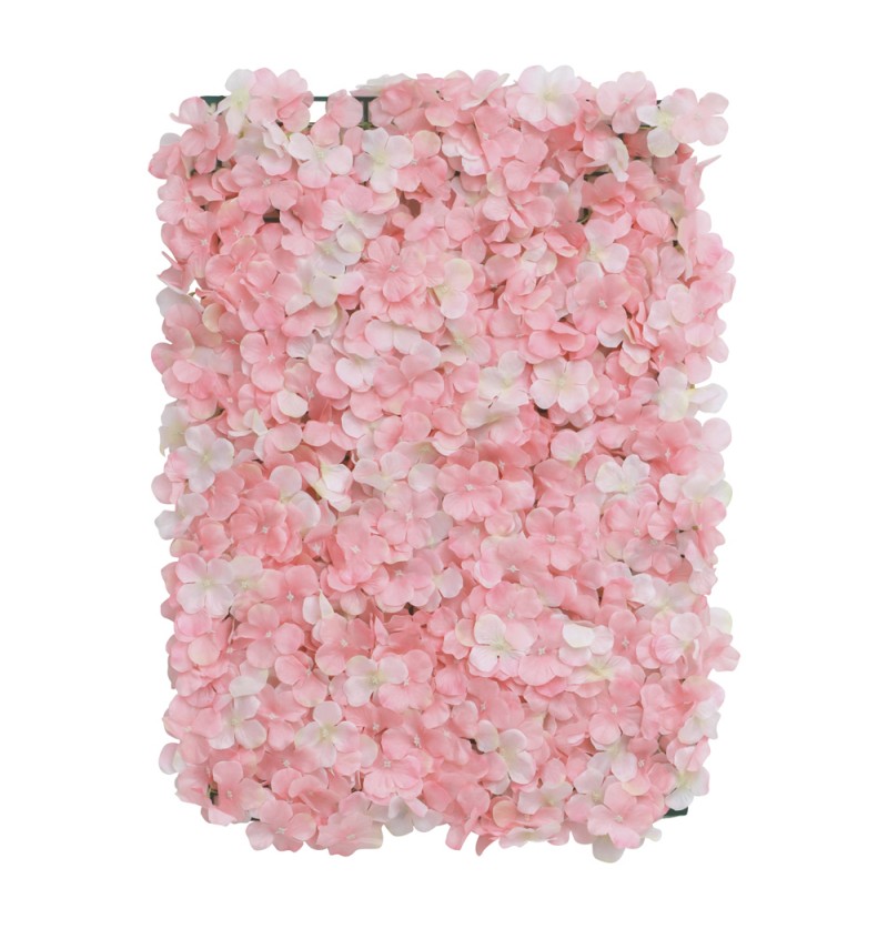 Hortensia Blomstervæg Lyserød - 1 stk (60 x 40 x 5 cm) - Temashop