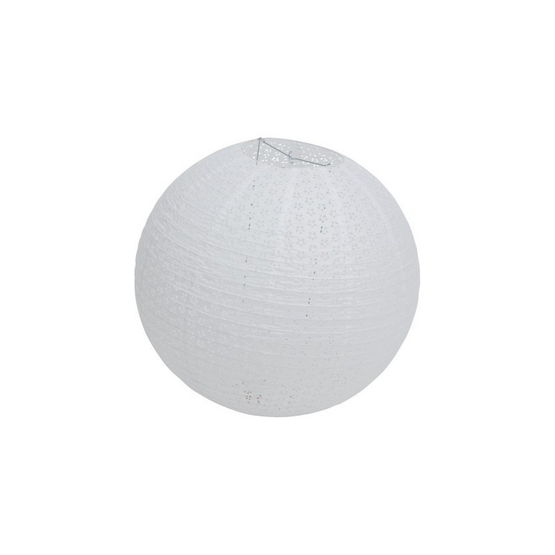 Papir Kuglelanterne Hvid - 1 stk (60 cm x 56 cm) | Hvidt tema Lanterner - Temashop