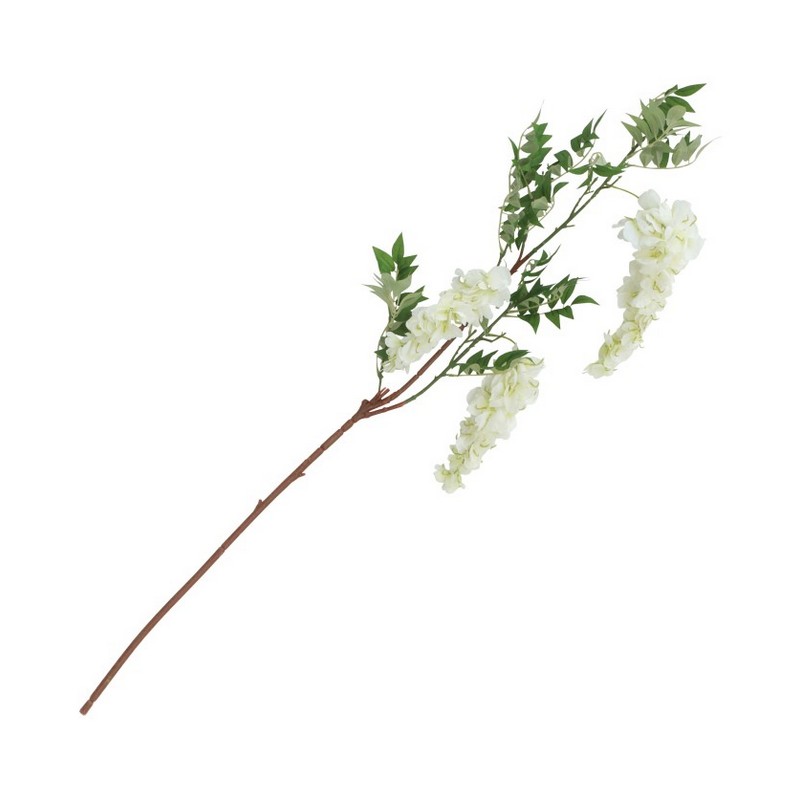 Kunstig Glycin Gren Hvid - 1 stk (30 x 10 x 110 cm) | Blomst Kunstige blomster - Temashop