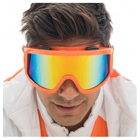 Party Skibriller Orange | Ski Briller - Hovedtilbehør - Temashop