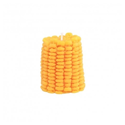 Majskolbe Lys - 1 stk (6,5 x 5,3 cm) | Mad Lys / lysestager - Temashop