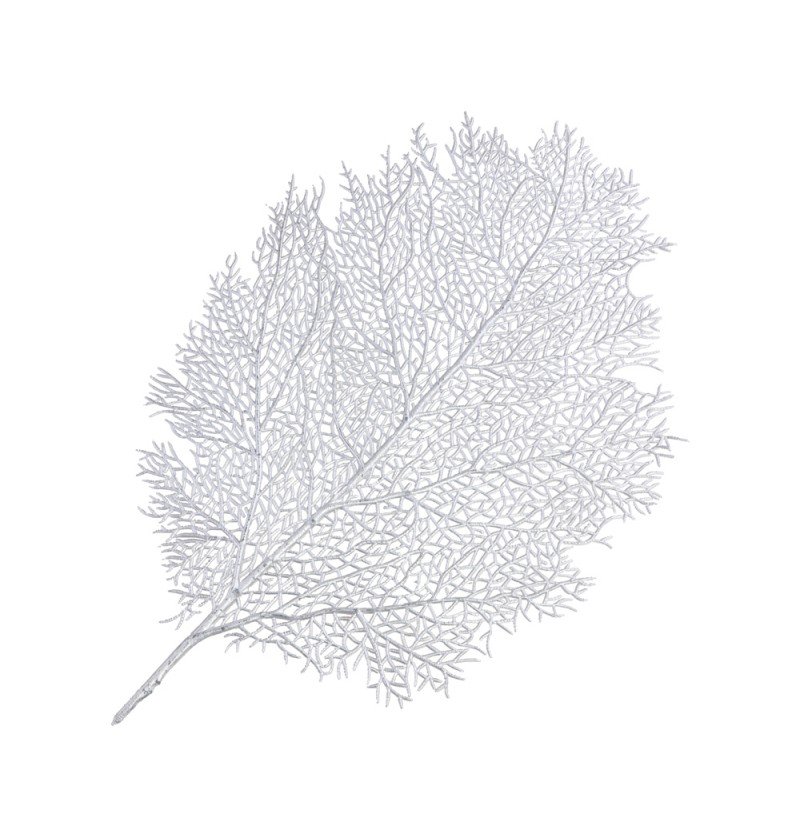 Blad Dækkeserviet Sølv