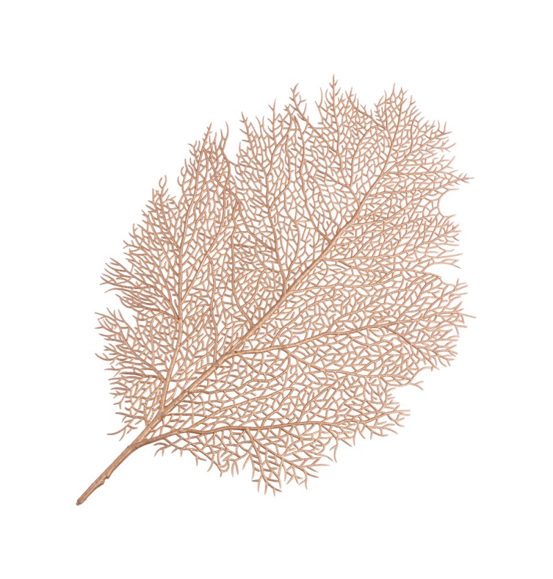 Blad Dækkeserviet Guld