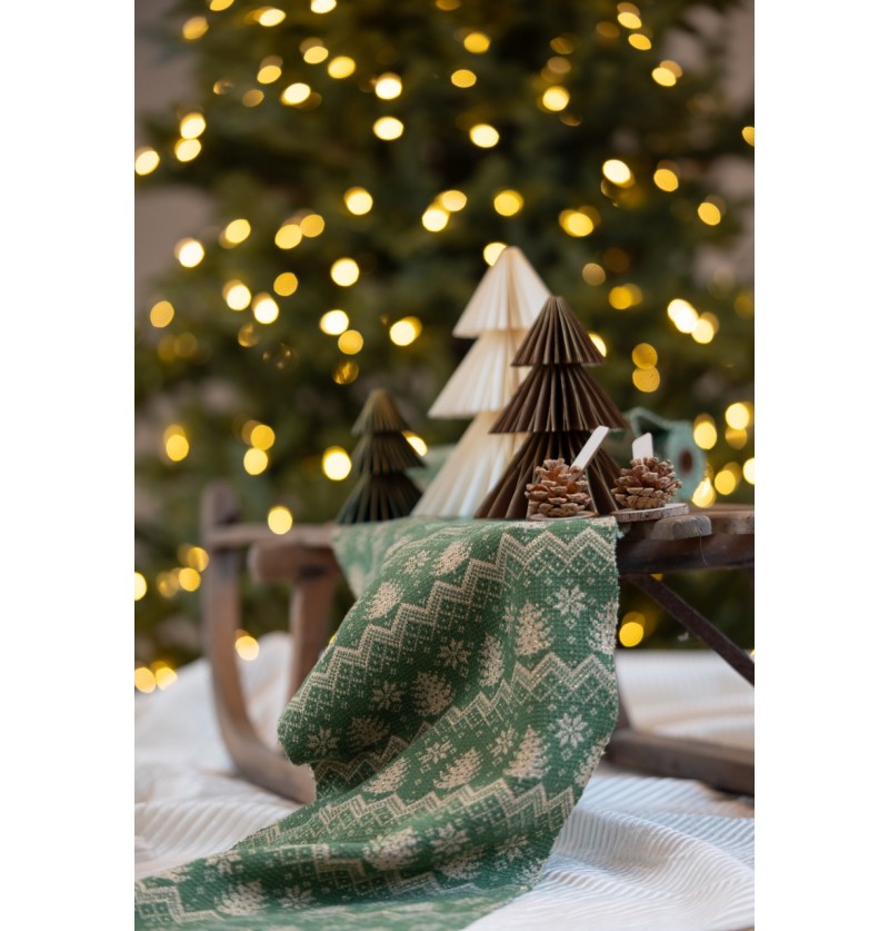 Julemotiv Bordløber Olivengrøn