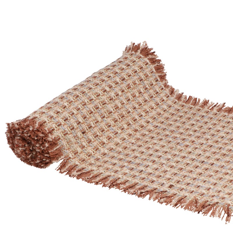 Rustik Bordløber Camel/Creme