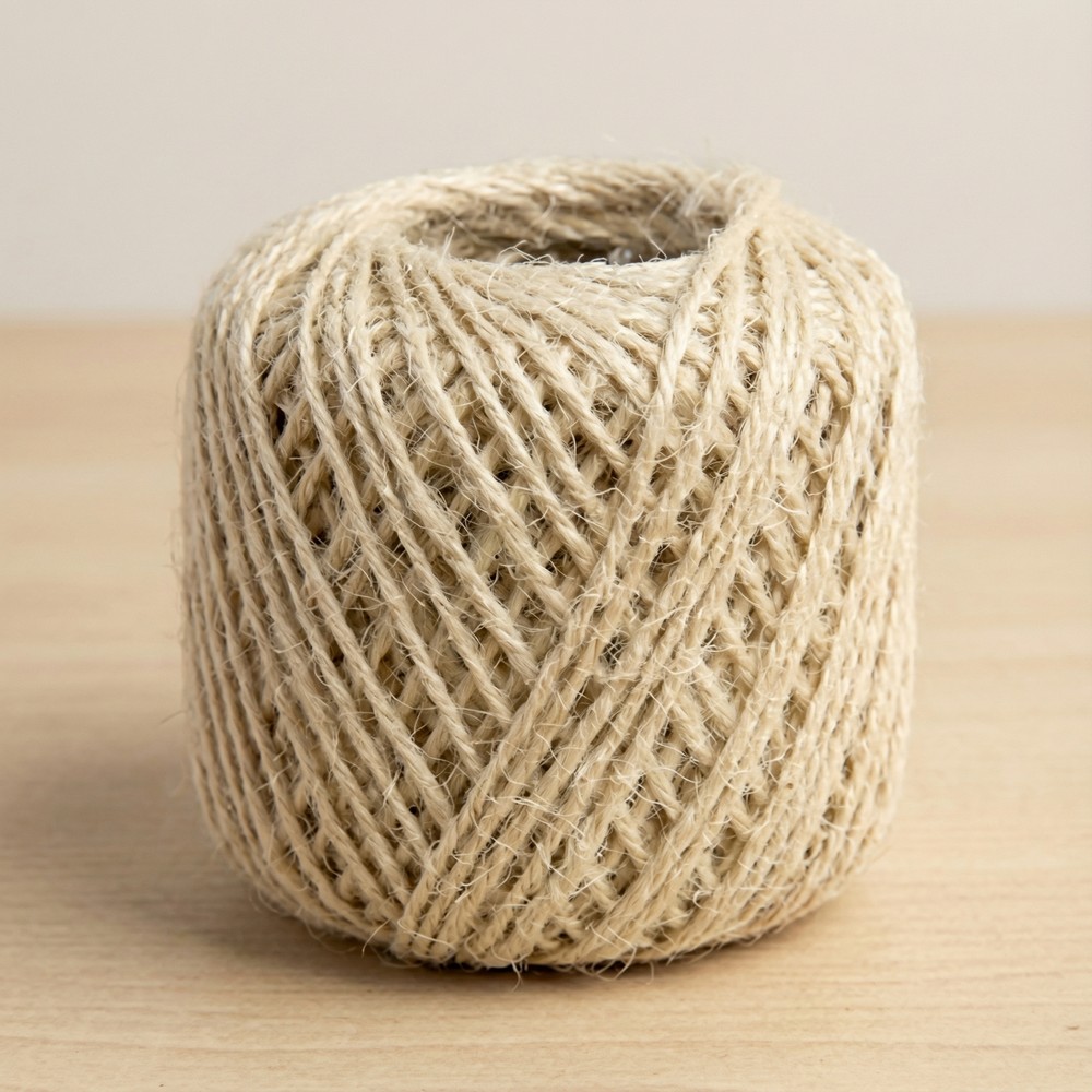 Jutesnor Hvid - 1 rulle (2 mm x 30 m) - Temashop