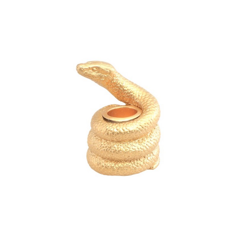 Slange Lysestage Guld
