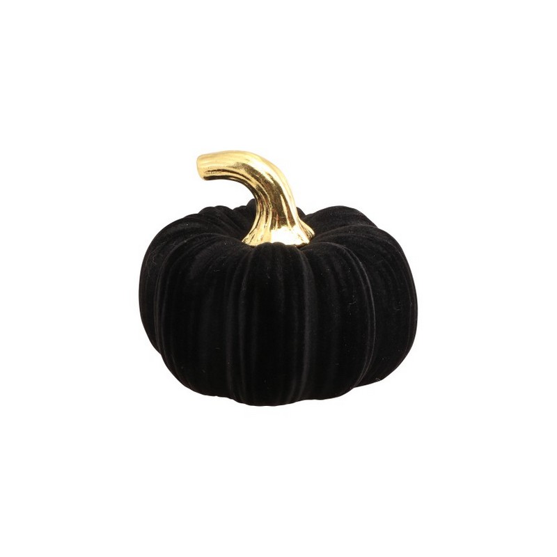 Velour Græskar Sort
