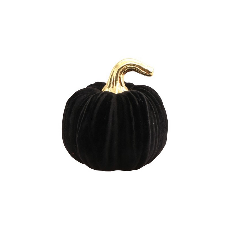 Velour Græskar Sort