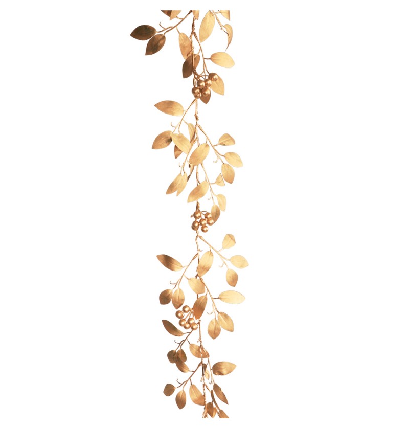 Laurbærblade Guirlande Guld