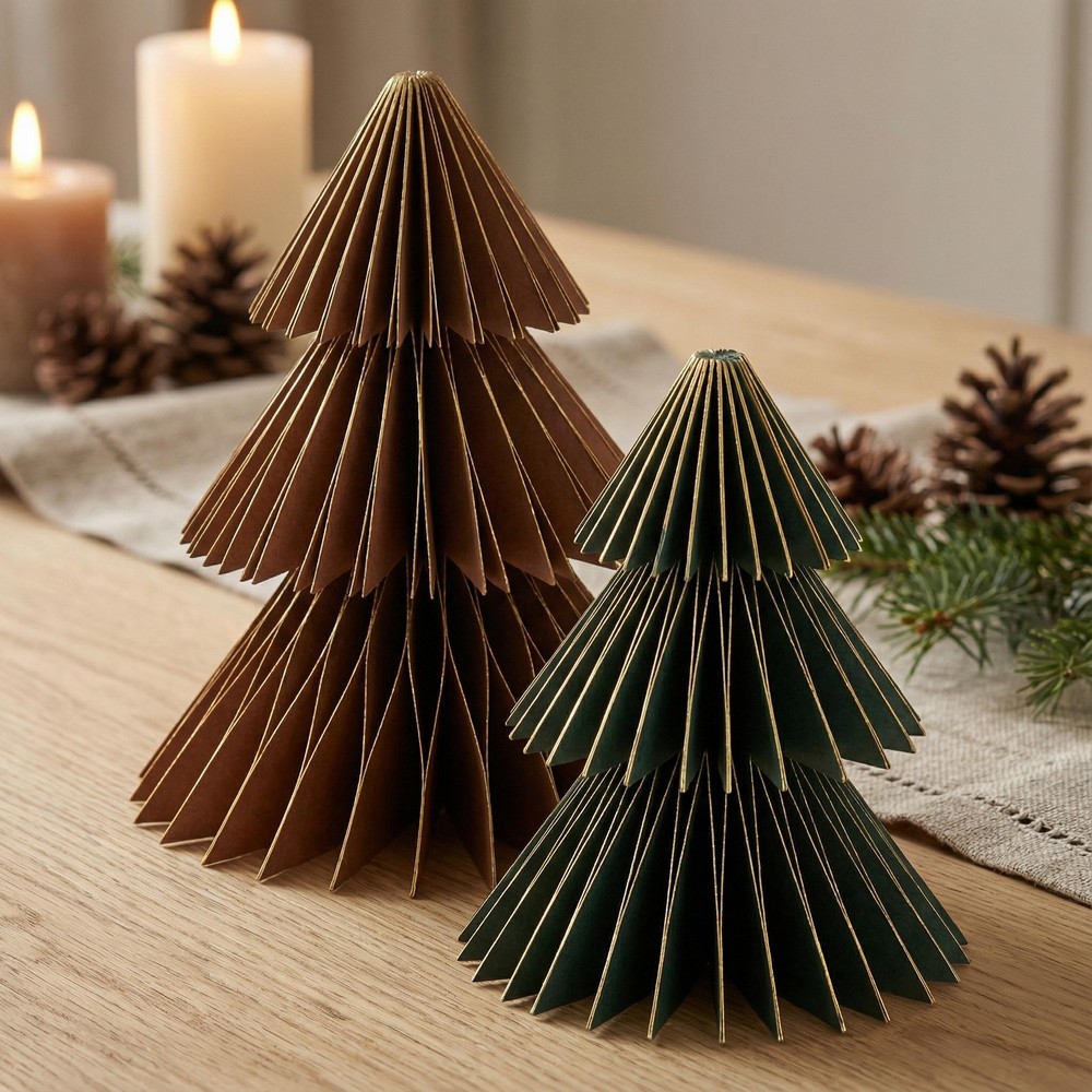 Honeycomb Juletræer Grøn/Brun