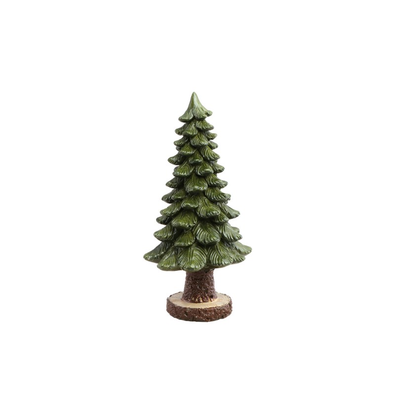 Resin Juletræ Grøn - 1 stk (11 x 23 cm) | Juletræ Julepynt - Temashop