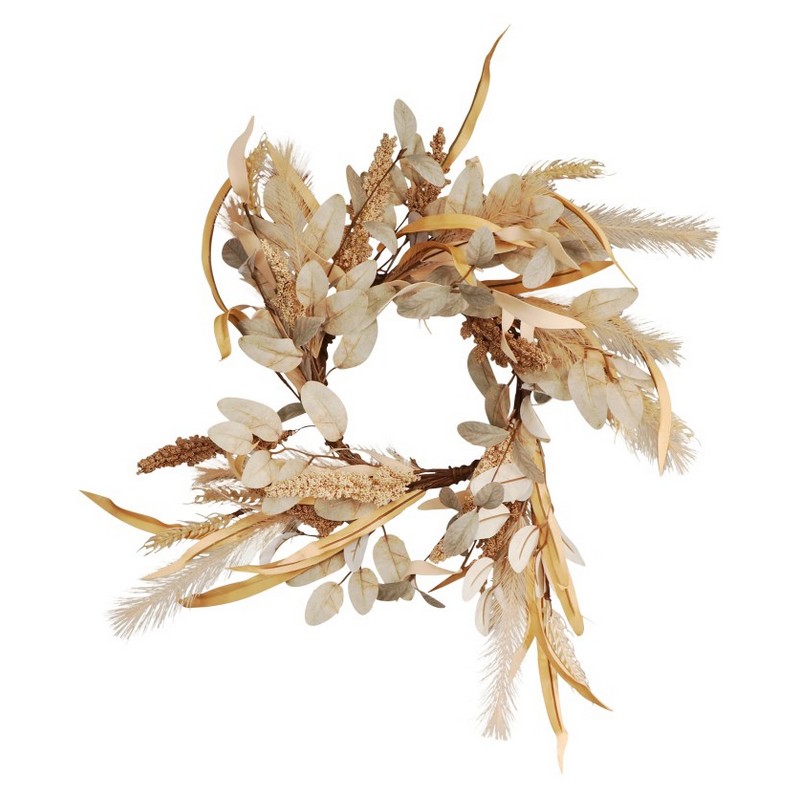Kunstig Høstkrans - 1 stk (60 cm x 10 cm) | Natur tema Kunstige blomster - Temashop