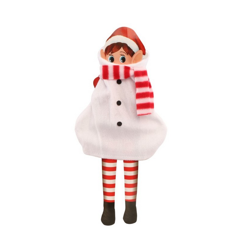 Elf On The Shelf Snemand Outfit - 1 stk (9,5 x 1 x 20 cm) | Snemand Julepynt - Temashop