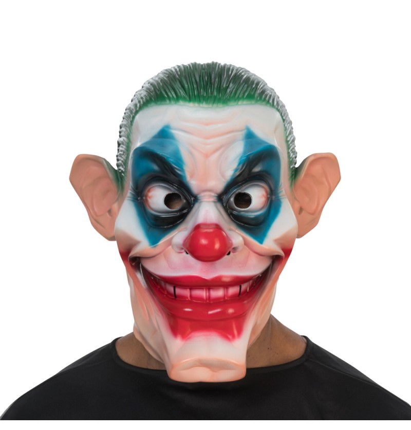 Joker Klovn Skummaske (31 x 31 x 34 cm) | Joker Maske - Hovedtilbehør - Temashop
