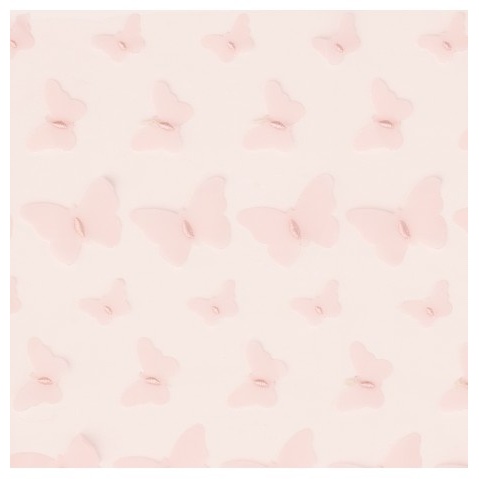 Broderet Sommerfugl Bordløber Lyserød