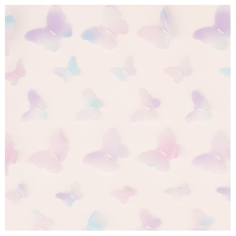 Broderet Sommerfugl Bordløber Lilla