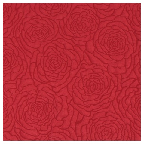 Garden Rose Jacquard Bordløber Rød