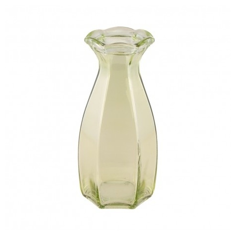 Corolle Glasvase Grøn - 1 stk (9,2 x 8,3 x 20 cm) - Temashop