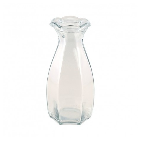 Corolle Glasvase Klar - 1 stk (9,2 x 8,3 x 20 cm) - Temashop