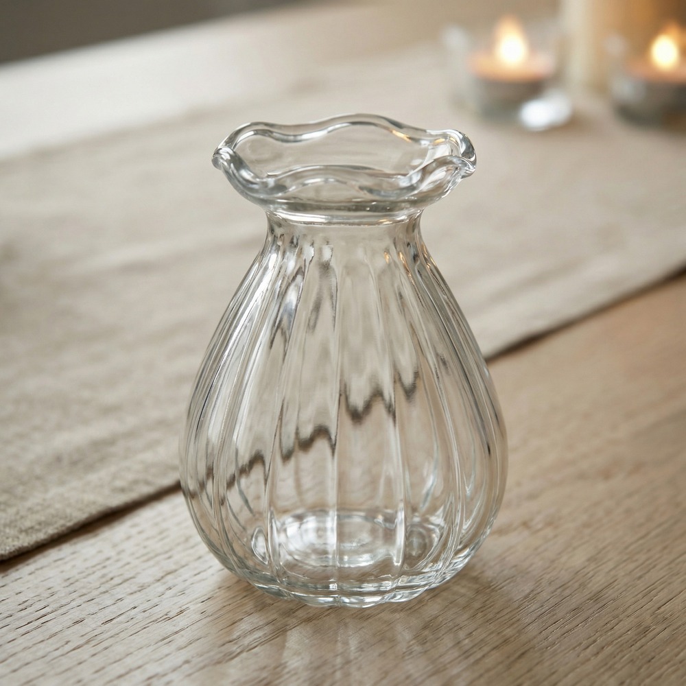 Corolle Mini Glasvase Klar - 1 stk (7 x 9 cm) - Temashop