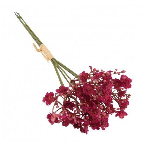 Kunstig Brudeslør Buket Hindbær - 6 stk (12 x 24 cm) | Blomst Kunstige blomster - Temashop