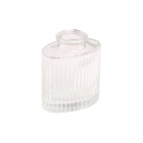 Helios Glasvase Klar - 1 stk (7 x 4,5 x 8 cm) - Temashop