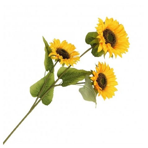 Kunstig Solsikkegren - 1 stk (32 x 12 x 94 cm) | Blomst Kunstige blomster - Temashop