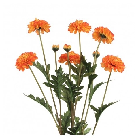 Kunstig Fløjlsblomst Buket Orange - 3 stk (12 x 8 x 59 cm) | Blomst Kunstige blomster - Temashop