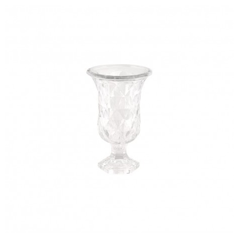 Venetiansk Glasvase Klar 19 cm - 1 stk (12 x 12 x 19 cm) - Temashop