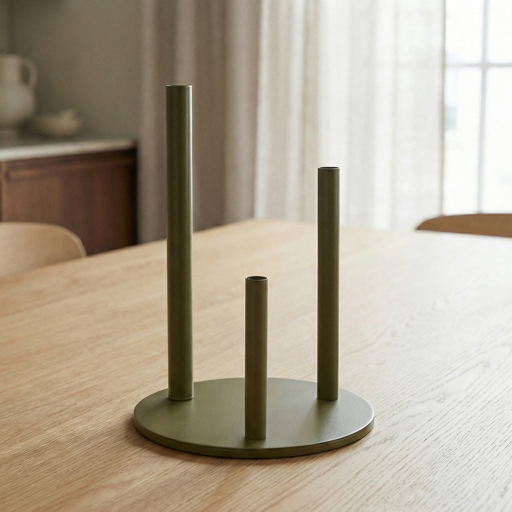 Metal Blomsterholder Til 3 Stængler - 1 stk (30 x 40 cm) | Blomst Dekorationsfigurer - Temashop