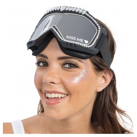 Kiss Me Rhinsten Skibriller (19,5 x 11 cm) | Ski Briller - Hovedtilbehør - Temashop