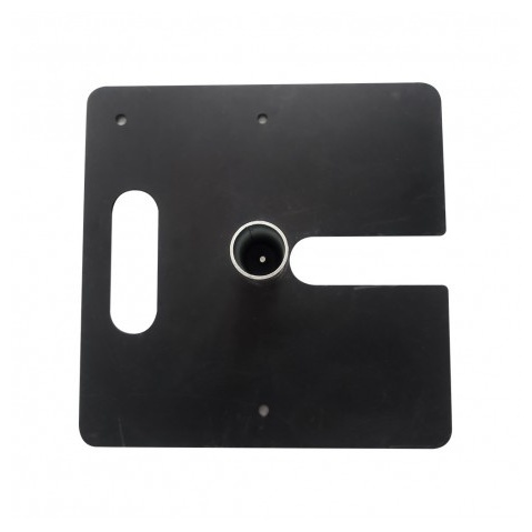 Tung Jern Baseplade Sort 38 X 38 cm - 1 stk (38 x 38 cm) - Temashop