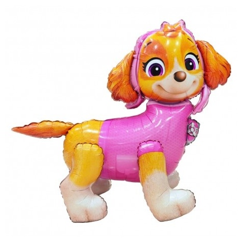 Paw Patrol Skye 3D Airwalker Folieballon 105 cm - 1 stk (105 x 46 x 90 cm) | Paw Patrol Folieballoner - Temashop