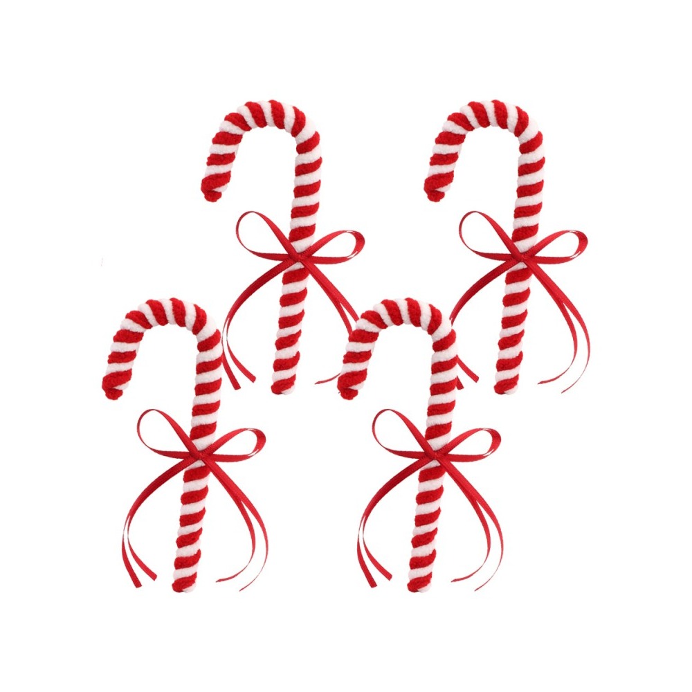 Rød/Hvid Slikstokke Julepynt