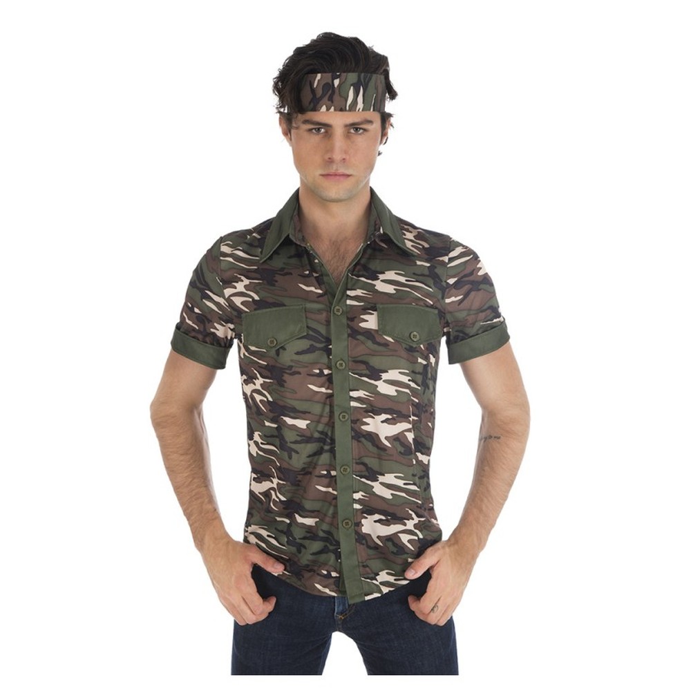 Militær Skjorte Camouflage | Militær Overdel - Beklædning - Temashop