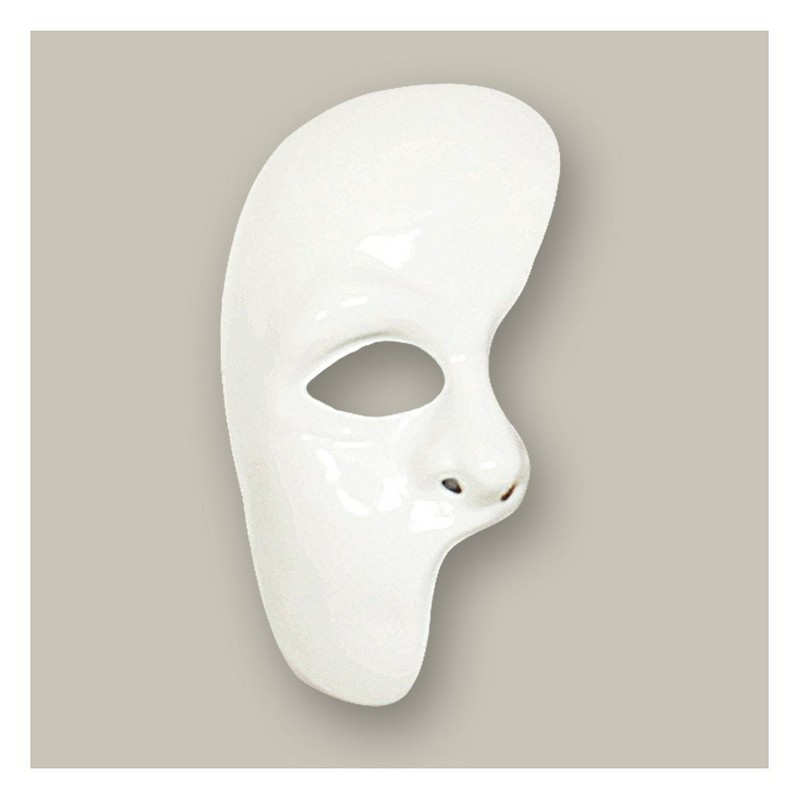 Phantom Halvmaske Hvid