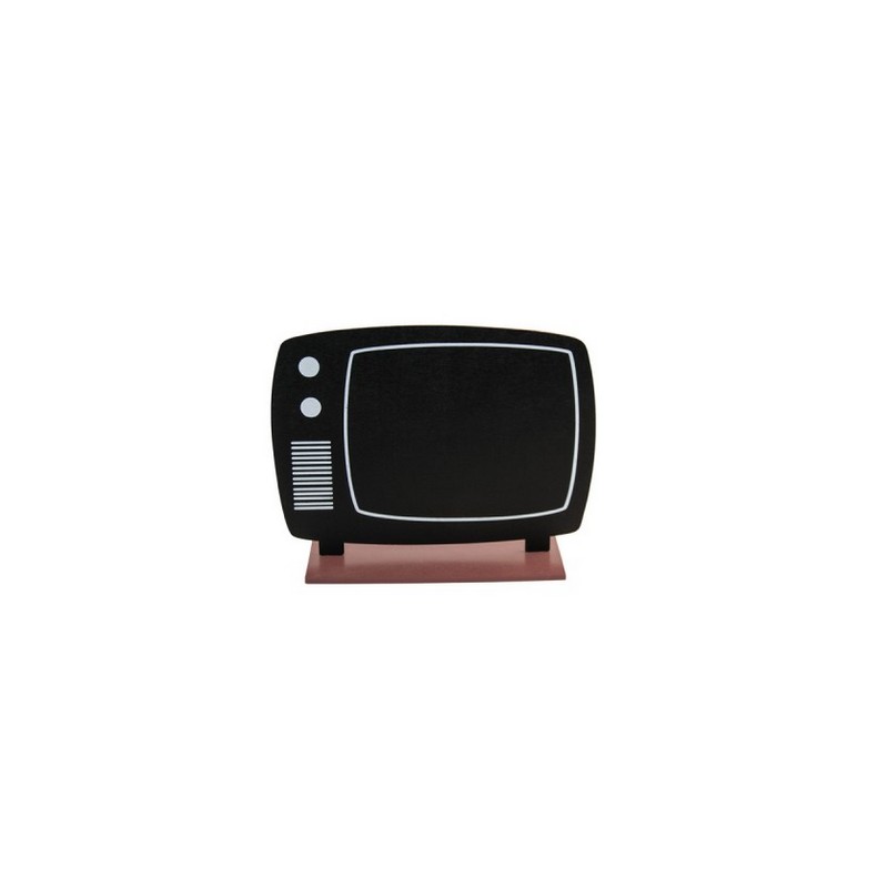 Retro TV Borddekoration - 1 stk (20 x 15 cm) | 80'erne Totally Centerpieces - Temashop