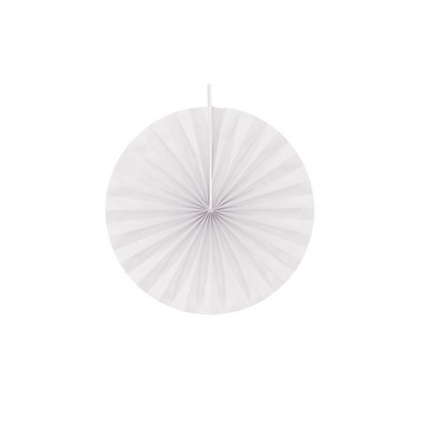 Rosetter Hvid - 4 stk (20 cm) | Hvidt tema Vifter / Rosetter - Temashop