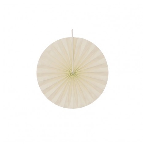 Rosetter Elfenbenshvid - 4 stk (20 cm) | Hvidt tema Vifter / Rosetter - Temashop